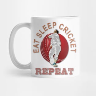 Eat sleep cricket repeat Mug